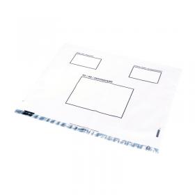 GoSecure Envelope Extra Strong Polythene 440x320mm Clear (Pack of 100) PB30303 PB30303