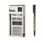 Pentel Permanent Marker Fine Black (Pack of 12) NF450-A PE04284