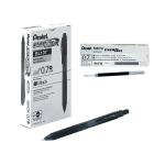 Pentel EnerGel X Retractable Gel Pen Medium Black (Pack of 12) BL107-AX PE05953