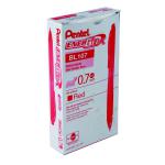 Pentel EnerGel X Retractable Gel Pen Medium Red (Pack of 12) BL107/14-B PE05954