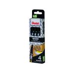 Pentel Permanent Marker Fine Black (Pack of 4) YNF450/4-A PE11348