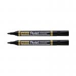 Pentel N850 Permanent Bullet Marker Black (Pack of 12) 2 for 1 PE811470 PE811470