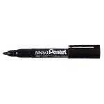 Pentel NN50 Permanent Marker Bullet Tip Black (Pack of 12) NN50-A PENN50BK