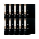 Pukka Recycled Lever Arch A4 Black (Pack of 10) RF-9482 PP39482
