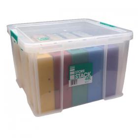 StoreStack 48 Litre Storage Box W490xD440xH320mm Clear RB90125 RB90125