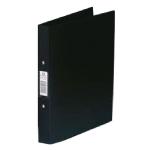 Rexel Budget 2 Ring Binder Polypropylene A4 Black (Pack of 10) 13422BK RX13422BK