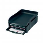 Rexel Agenda2 In-Out Letter Tray Charcoal (Extra wide for A4 and Foolscap papers) 2101016 RX13464