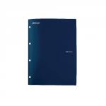 Advance 4 Hole Stay-Put Folder And File Navy Pack of 5