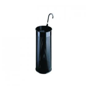 Umbrella/Waste Bin Perforated Black 310251 SBY05954