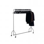 Silver Garment Hanging Rail With 30 Hangers 316939 SBY08553