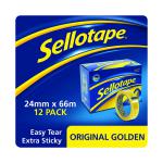 Sellotape Original Golden Tape 24mmx66m (Pack of 12) 1443268 SE04998