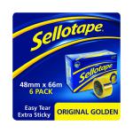 Sellotape Original Golden Tape 48mmx66m (Pack of 6) 1443304 SE04999