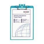 Snopake Clipboard with Pen Holder A4 Turquoise 15887 SK22269