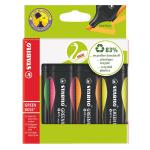 Stabilo Green Boss Highlighter Assorted (Pack of 4) 6070/4 SS43685