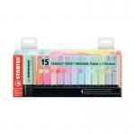 Stabilo Original Boss Highlighters Deskset Pastel (Pack of 15) 7015-02-5 SS56741