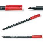 Staedtler Lumocolor Medium Tip Permanent OHP Red Pen Pack of 10 317-2