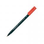 Staedtler Lumocolour Pen Permanent Fine Red (Pack of 10) 318-2 ST33227