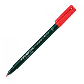 Staedtler Lumocolour Pen Permanent Fine Red (Pack of 10) 318-2 ST33227