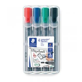 Staedtler Flipchart Marker Assorted (Pack of 4) 356 WP4 ST35614