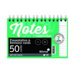 Silvine Revision Presentation/Note Card Twin Wht (Pack of 10) PADRC64-C SV01893