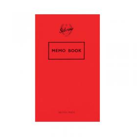 Silvine Feint Ruled Memo Book 72 Pages 159x95mm (Pack of 24) 042F-T SV400208