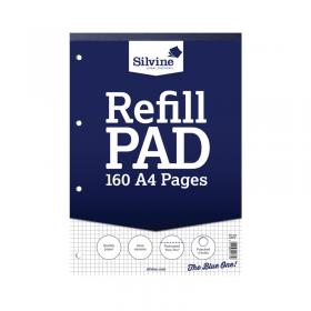 Silvine 5mm Square Headbound Refill Pad A4 160 Pages (Pack of 6) A4RPX SV41775