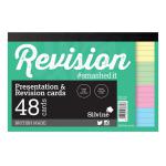 Silvine Revision Card Notepad 48 Card Multicolour (Pack of 20) CR51 SV43669