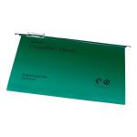 Rexel Crystalfile Classic Suspension File Manilla V-base Foolscap Green Ref 78046 [Pack 50] T78046