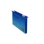 Rexel Crystalfile Classic Suspension File Manilla 15mm V-base 230gsm A4 Blue Ref 78160 [Pack 50] T78160