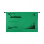 Rexel Crystalfile Flexi Standard Foolscap Green (Pack of 50) 3000040 TW13771
