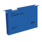 Rexel Crystalfile Extra 30mm Suspension File Blue (Pack of 25) 70633 TW70633
