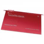Rexel Crystalfile Classic Complete A4 Red Suspension File Pack of 50 78161
