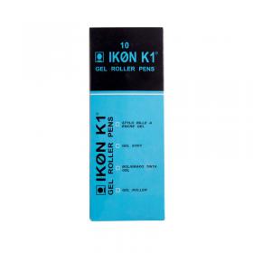 Black Gel Pens Pack of 10 (Transparent Barrel with medium tip) WX21716