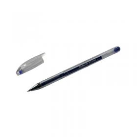 Blue Gel Pens Pack of 10 (Transparent barrel) WX21717