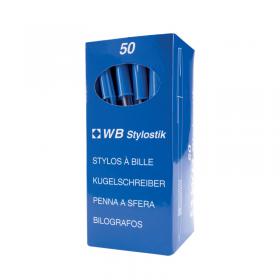 Blue Medium Ballpoint Pens (Pack of 50) 893623
