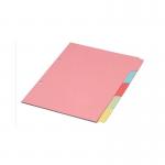 Multicoloured A4 5 Part Divider WX26081 WX26081