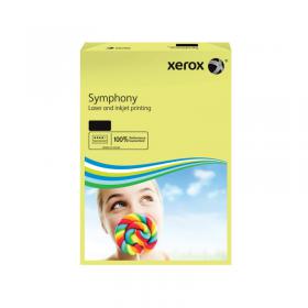 Xerox Symphony Pastel Tints Yellow Ream A4 Paper 80gsm 003R93975 (Pack of 500) 003R93975 XX93975