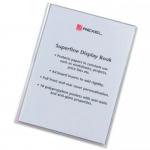 Rexel Superfine Display Book A4 Clear/ Black (20 Pockets) - Outer carton of 10
