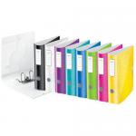 Leitz 180&deg; Active WOW Lever Arch File. A4. 75mm. Yellow. - Outer carton of 5