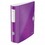 Leitz 180&deg; Active WOW Lever Arch File. A4. 75mm. Purple. - Outer carton of 5