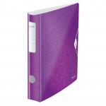 Leitz 180&deg; Active WOW Lever Arch File. A4. 50mm. Purple. - Outer carton of 5