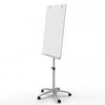 Nobo Glass Flipchart Easel; White; 1850 x 700mm; Mobile Magnetic Whiteboard