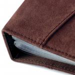 Rexel Soft Touch Display Book A4 Chocolate Suede (36 Pockets)