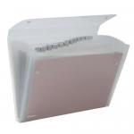 Rexel Ice Expanding Files Durable Polypropylene With Tabs 13 Pockets A4 Clear - Outer carton of 10