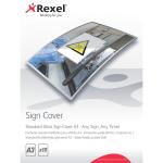 Rexel Standard Gloss Sign Covers A3 (Pack 10)
