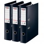 Rexel Foolscap Lever Arch File; Black; 75mm Spine Width; Choices No1 Power - Outer carton of 10