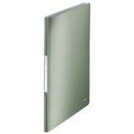 Leitz Style Display Book. Polypropylene. 20 pockets. 40 sheet capacity. A4. Celadon Green. - Outer carton of 10