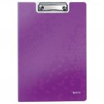 Leitz WOW Clipfolder with Cover A4 - Metallic Purple - Outer carton of 10