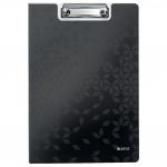 Leitz WOW Clipfolder with cover. A4. Black. - Outer carton of 10