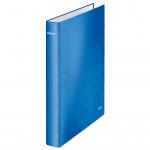 Leitz WOW Ring Binder A4 Maxi 2 D-Ring Size 25mm for 250 Sheets Blue Metallic - Outer carton of 10
